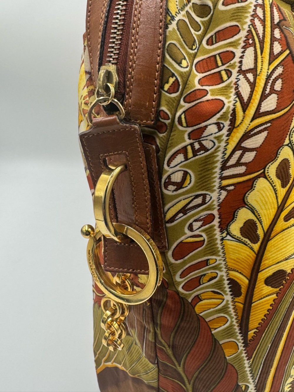 Salvatore Ferragamo Jungle Print / Leopard Print Travel Bag - Picture 5 of 15